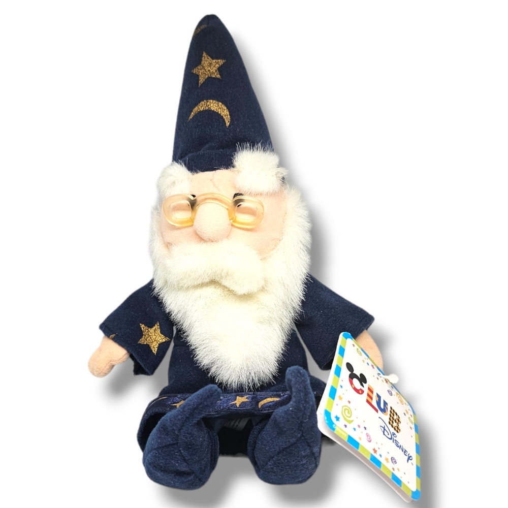 Club Disney Mini Bean Bag Plush Merlin the Wizard Sword in the Stone